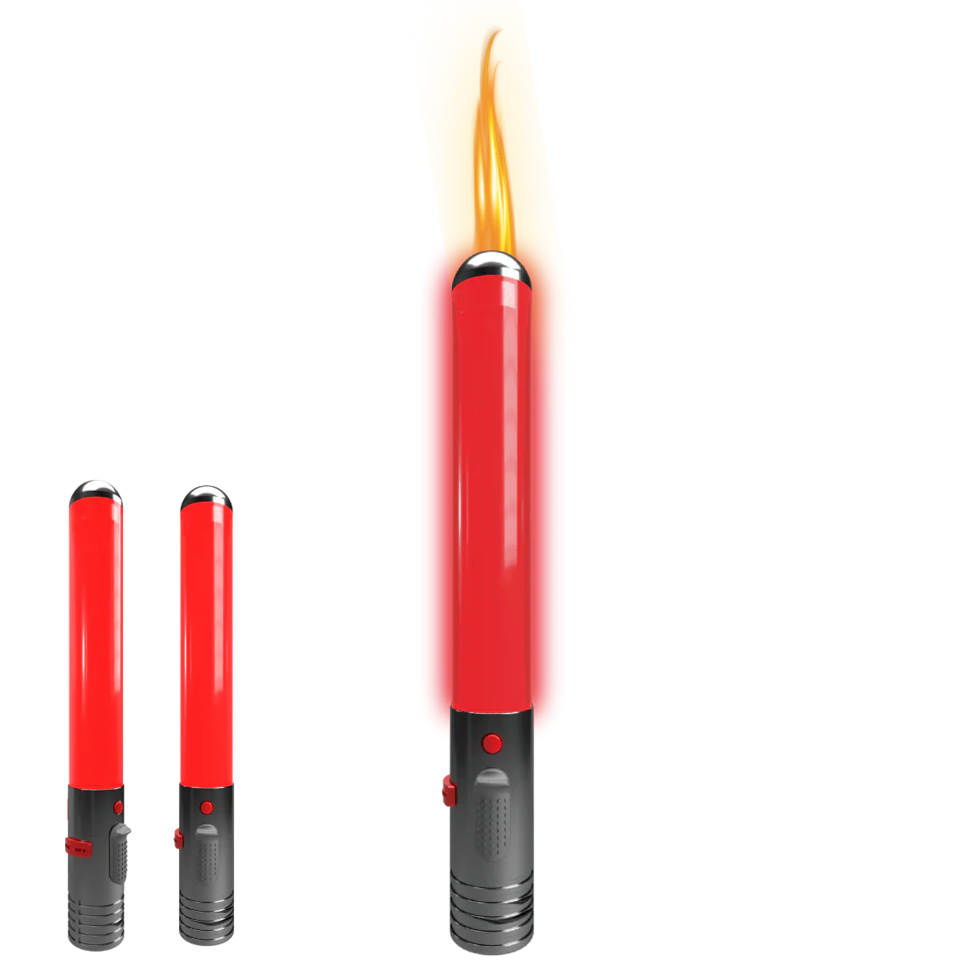 Saber Shaped Kitchen Torch with Glowing Lights and Adjustable Flame - Image 4